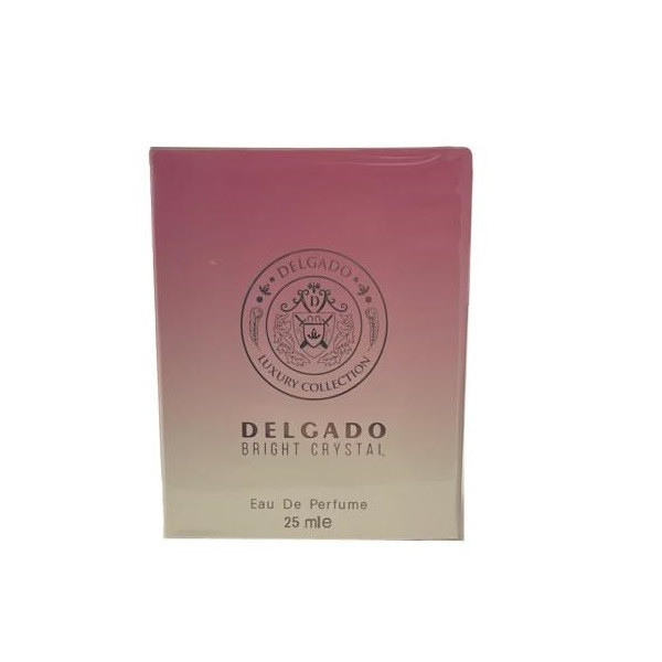 عطر جیبی زنانه دلگادو مدل BRIGHT CRYSTAL حجم 25 میلی لیتر